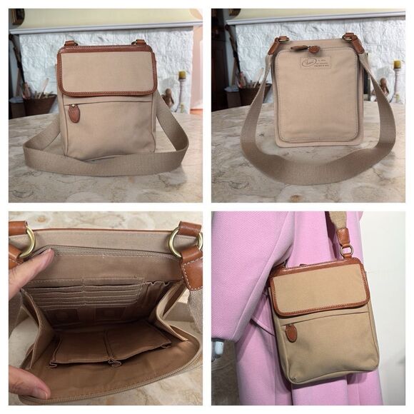 Fossil No. 054 The Original Premium Bag Canvas & Leather Organizer - Picture 1 of 14
